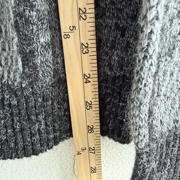 Vtg Grandpa Sweater Geometric Knit Black Gray 90s Le Tigre USA Made Retro Mens L - Picture 8 of 8